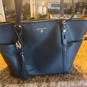 Michael Kors Black Leather Tote